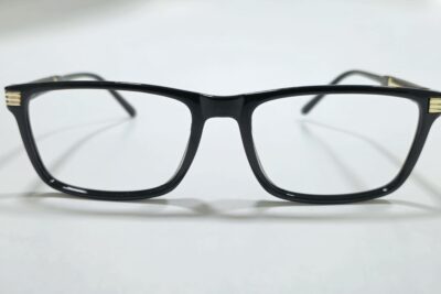 Gafas pues - montura para hombre negro brillante