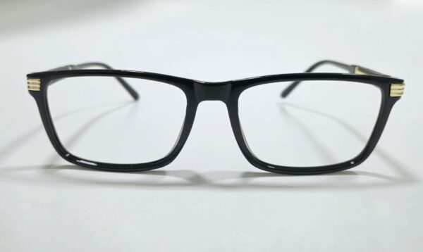 Gafas pues - montura para hombre negro brillante