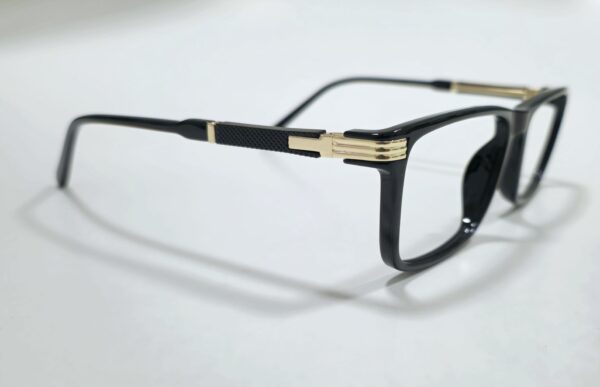 Gafas pues - montura para hombre negro brillante - Imagen 4