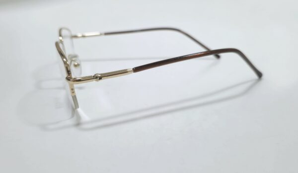 Gafas pues - montura unisex al aire dorado - cafe - Imagen 2