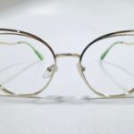 Gafas pues - montura en tendencia agatada plateada